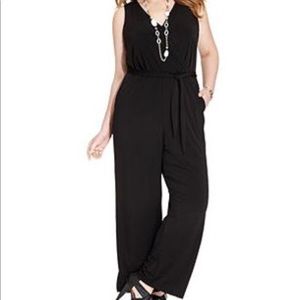💕Toxik black sleeveless cotton jump suit